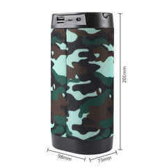 Bluetooth 5.0 Holder Outdoor Speaker Waterproof Hi-Fi Bass Sound Sub woofer Support USB TF FM