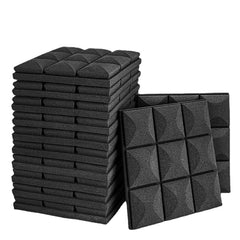 6pcs Acoustic Foam Studio Sound Proofing Isolation Panels 30x30x5cm