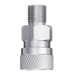 Stainless 1/8 BSPP Quick Release Hexagonal Coupler with 3 plugs for PCP Air Filling