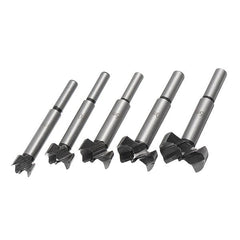 5Pcs 15-35mm Forstner Drill Bits Set Hinge Hole Cutters Wood Working Hole Saw Cutters