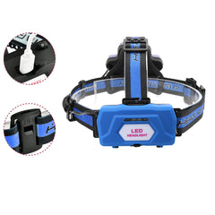 9xT6 LED Headlamp USB Rechargeable 6 Modes Bike Headlight 18650 Torch Lamp Outdoor Night Cycling Work Light
