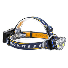 1200lm 6 LED Headlamp 8 Modes Waterproof USB Rechargeable Flashlight for Camping Fishing Cycling Electric Bike Electric Scooter