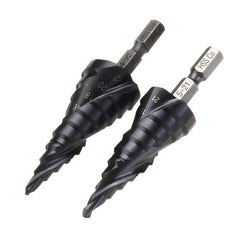 HRC89 M35 Cobalt Step Drill Bit 4-22mm/5-21mm TiAlN Coated Step Drill 1/4 Inch Hex Shank
