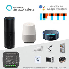 Switch Module with 2 Gang Dual Way Control App Smart Home Interruptor Work for Alexa Google Home