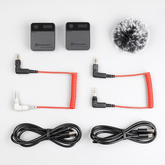 Microphone Wireless Transmitter Kit 3.5mm TRS Lavalier 2.4G Condenser for DSLR Camera Cellphone Monitor
