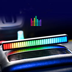 RGB USB Energy Saving Lamp Voice-activated Pickup Rhythm Light Car Ambient Lamp Music Atmosphere Light Game Light