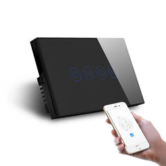 Wifi Switch Dual Track Control Switch Screen Window Curtain App Control Smart Switch 110-240V 2.4 GHz