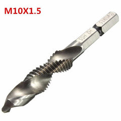 HSS 1/4 Inch Hex Shank Combination Metric Drill Tap Bit M3/M4/M5/M6/M8/M10