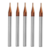 5pcs 1mm 4 Flutes Tungsten Carbide End Mill Cutter HRC55 AlTiN Coating End Mill Cutter