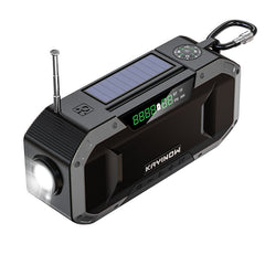 Bluetooth Speaker Portable with Solar Energy 5000mAh Power Bank Flashlight Radio Speaker IPX6