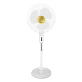 16 inch Electric Stand Pedestal Fan 3 Gear Wind Speeds Adjustable Height Air Cooling Fan Low Noise for Home Office