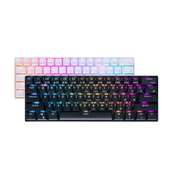 Triple Mode Mechanical Keyboard 2.4Ghz Wireless/Bluetooth/Wired 61 Keys RGB Hot Swappable Gaming Keyboard With Software For Mac/Win