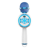 Bluetooth Microphone LED Light Handheld Wireless Karaoke Portable Support TF/USB/FM for Singing