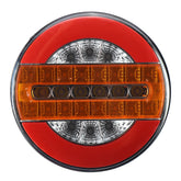 12-24V LED Hamburger Rear Tail Lights Reversing Lamp Stoplight For Truck Lorry Van Caravan Bus Camper