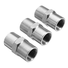 3pcs 1/8 Inch NPT Female Thread Fitting PCP CO2 Air Hose Pipes Hex Nipple Fittings