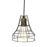 Chandelier Bronze Black Rust Pendant Light Wire Cage Hanging Light Fixture