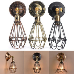 Metal Vintage Rustic Sconce Wall Light Edison Lamp Bulb Fixture
