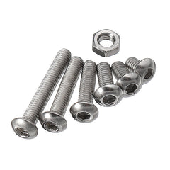 M3SH3 M3 Stainless Steel Hex Socket Button Head Cap Screws Bolts Nuts Assortment 230pcs
