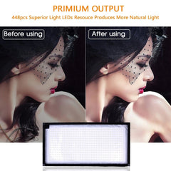 Flexible LED Video Light Protable CRI 90 5500K 448pcs LEDs with 2.4G Remote Control for Photography Shooting
