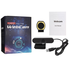 USB 2.0 Webcam Auto Focusing Web Camera Cam & Microphone For PC Laptop Desktop