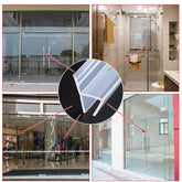 3M h-Shape Bath Shower Screen Door Window Water Sealing Strip Straight 6/8/10/12mm