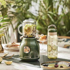 Portable Juicer with Two Cups 10 Seconds Freshly Squeezed Quickly Break Ice for Home