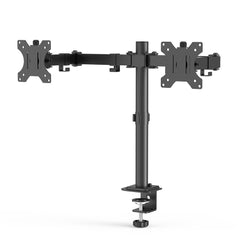 Dual Monitor Stand Full Motion Mount Quick Insert Dynamic Height Adjustability for 13"-27" Screen Home Office