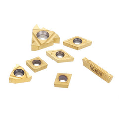 7pcs Carbide Inserts for 12mm Shank Lathe Boring Bar Turning Tool Holder 11IR 16ER Carbide Inserts