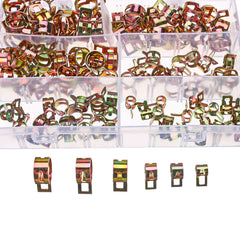 120Pcs Fuel Hose Line Tubing Clamp 6 Size Spring Band Action Pipe Clip Color-Zinc Plated