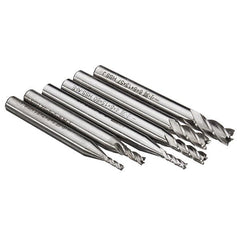 6pcs 2-6mm 4 Flute Milling Cutter HSS End Mills Engraving Tools