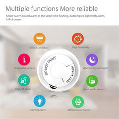 Smart Home WiFi Smoke Detector Smoke Networking Alarm Smoke Sensor Work With Smart Life Tuya APP