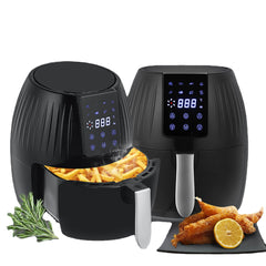 1300W Electric Hot Air Fryers Oven Oilless Cooker 5.5L Large Capacity Touch Screen 360 Cycle Heating with Non Stick Pot Liner