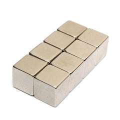 20Pcs N50 Rare Earth Magnet 10mm Cube Block Neodymium Super Strong Fridge