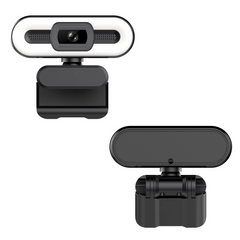 2K USB Plug and Play Webcam with Built in Microphone Light