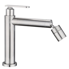 Stainless Steel Bathroom Basin Faucet 360 Degree Swivel Universal Rotating Two Water Modes Hot Cold Mixer Tap