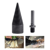 1Pc 32/42mm HSS Round/Square/Hexagonal Shank Firewood Drill Bit Splitter Wood Split Cone For Tree Cutting