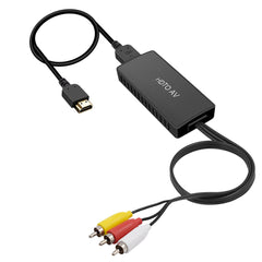 HD to AV Converter HD RAC Adapter Connectors 1080P High Definition Compatibility for TV GV-CH5004