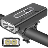 2xT6 Bicycle Light USB Charging 4 Modes Adjustable Bike Headlamp Waterproof LED Front Lamp