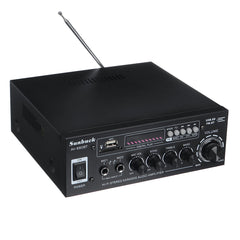 2000W Bluetooth 5.0 Audio Power Amplifier EQ Stereo AMP Car Home 2CH AUX USB FM Radio