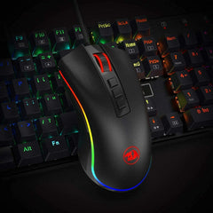 Gaming Mouse 16.8 Million RGB Color Backlit 10,000 DPI Adjustable Comfortable Grip 7 Programmable Buttons