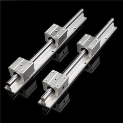 2pcs 300mm Supported Rails With 4pcs SBR12UU Pillow Bearing Blocks