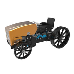 Creative All-metal Retro Model Car Rechargeable Simulation Science Toy High Challenge Assembled Electric Model Kit