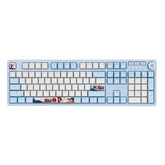 Mechanical Gaming Programming Keyboard Type-C Wired Keyboard 104 Keys Macro With Magnetic Upper Cover Translucent PBT Supplement Keycaps