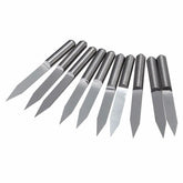 10Pcs 0.1mm 30Degree Carbide PCB Board Engraving Bits CNC Router Tool V-shape