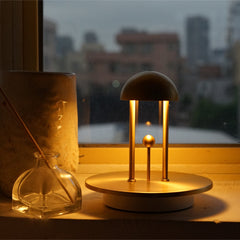 LED Touch Control Table Lamp 2000mAh Rechargeable Battery Stepless Dimmable Bedside Nightstand Lamp