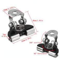 2Pcs Universal Car A Pillar Hood Led Work Light Lamp Bar Holder Clamp Mount Bracket