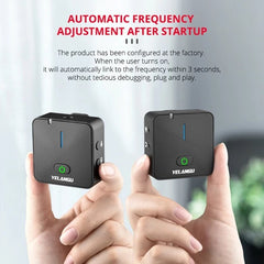 Portable Lavalier Interview Recording Wireless Microphone for Mobilephone PC DSLR Camera