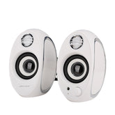 Full Range 2.0 Subwoofer Portable Computer Speakers Mini Bass PC Speaker Portable Music DJ USB Soundar for laptop Phone TV