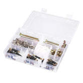 125Pcs High Precision Hex Socket Head Cap Screw Bolts and Barrel Nuts Furniture Connecting Screws Accessories Assortment Kit