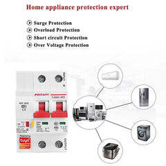 2P WiFi Smart Circuit Breaker Overload Short-circuit Protection Works with Alexa Google Home